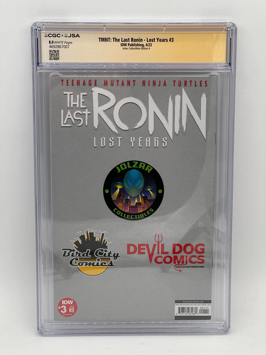 Teenage Mutant Ninja Turtles: The Last Ronin - Lost Years #3 Signed by Kevin Eastman CGC 8.0