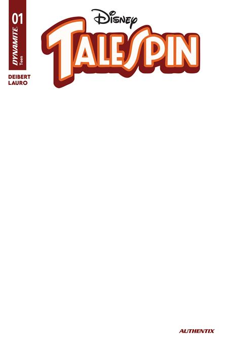 TALESPIN #1 CVR G BLANK AUTHENTIX VAR