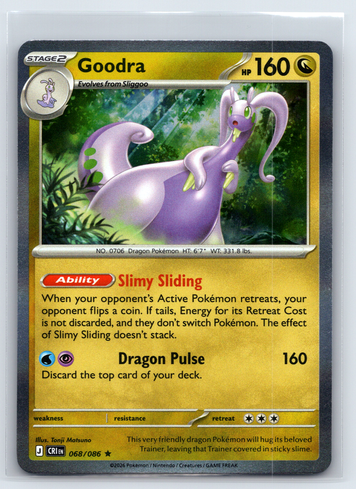 Pokémon Trading Card Game Mega Evolution Chaos Rising CRI 068/086 Goodra