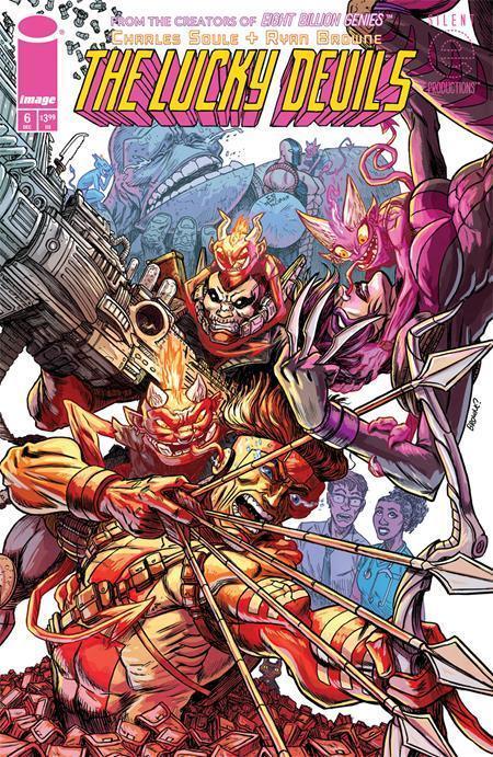LUCKY DEVILS #6 (OF 9) CVR C RYAN BROWNE YOUNGBLOOD TEAM UP VAR (MR) - Glass City Comics & Collectibles