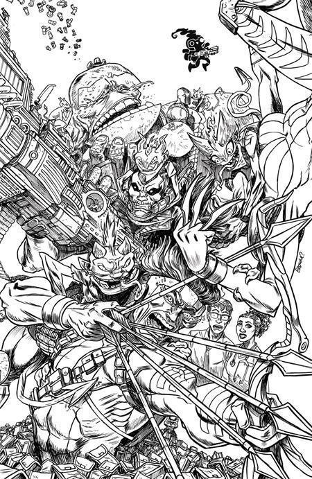 LUCKY DEVILS #6 (OF 9) CVR D RYAN BROWNE YOUNGBLOOD TEAM UP B&W VIRGIN VAR (MR) - Glass City Comics & Collectibles