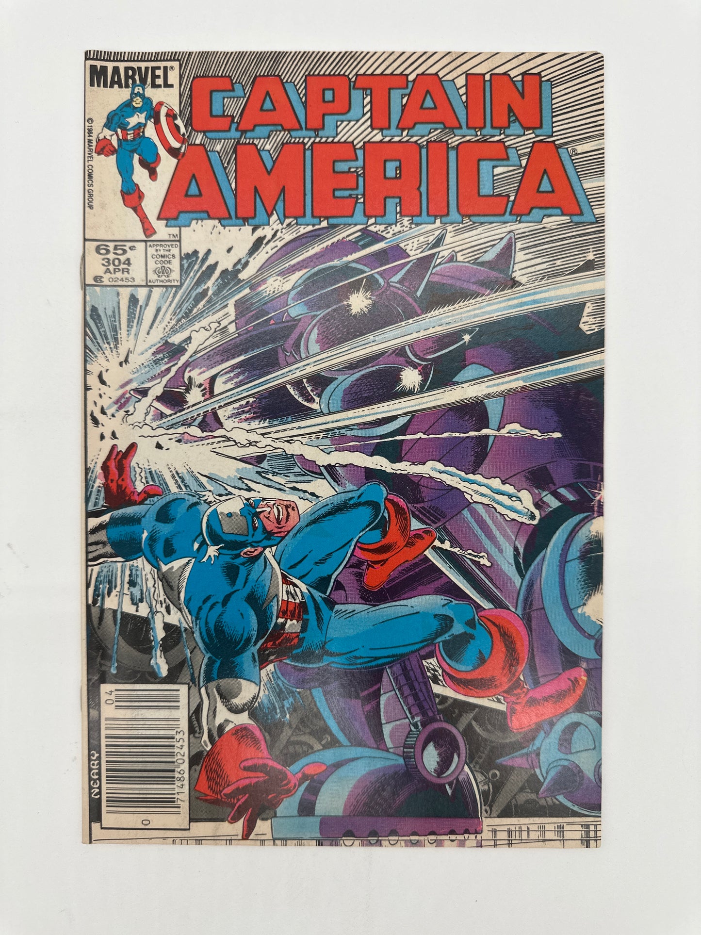 Captain America #304 Newsstand VF/NM