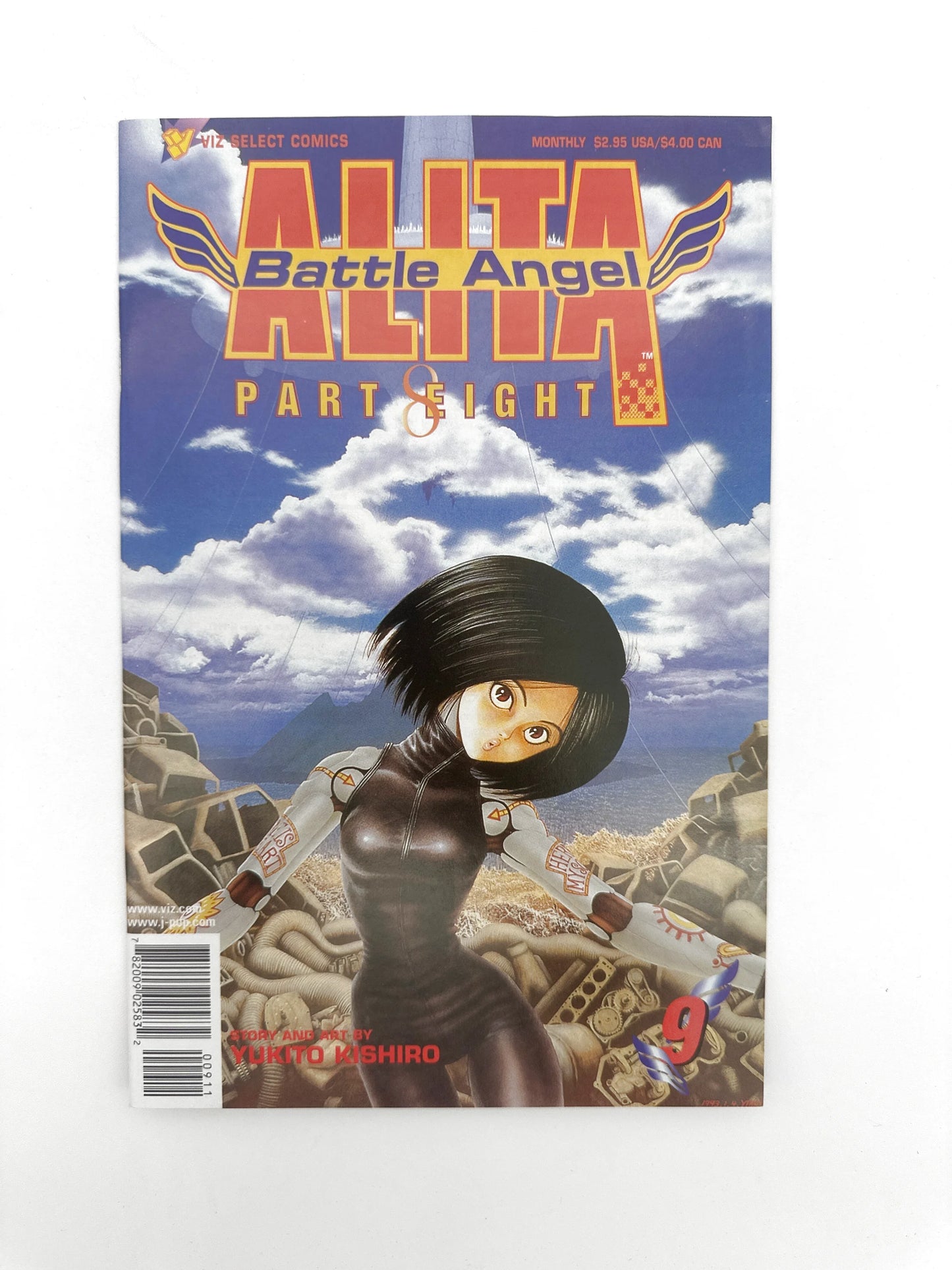 An ’Alita: Battle Angel’ comic book, Part Eight, featuring the protagonist on the cover