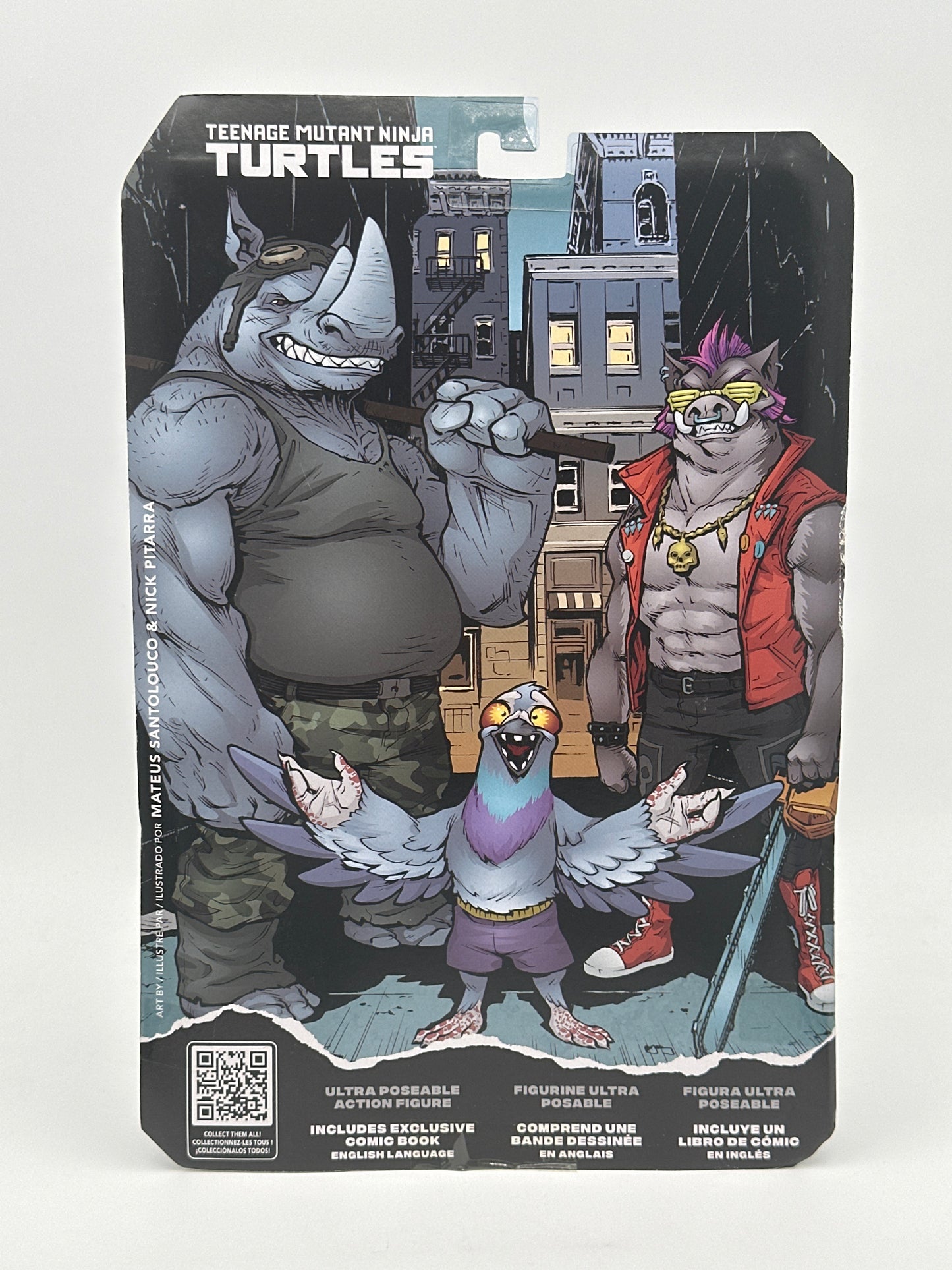 Teenage Mutant Ninja Turtles Page Punchers Wave 2 Rocksteady 5-Inch Scale Action Figure with Comic