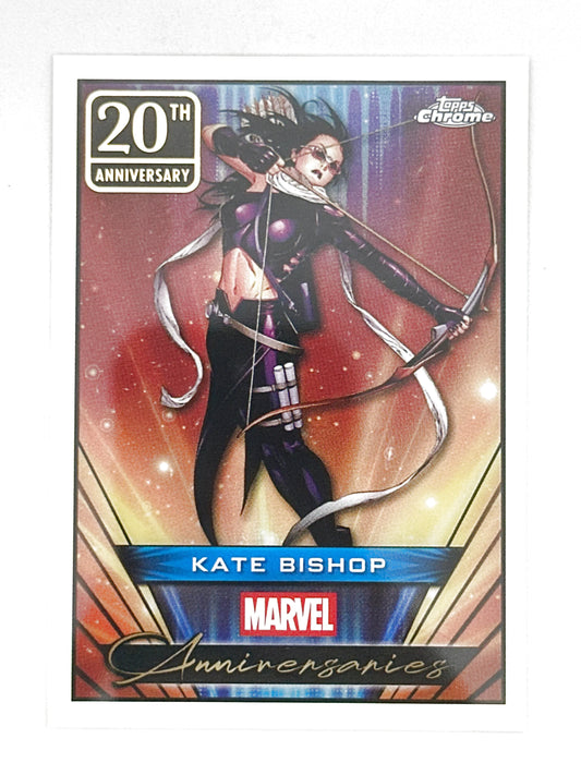 2025 Topps Marvel Chrome #000MA-28 Kate Bishop Marvel Anniversaries