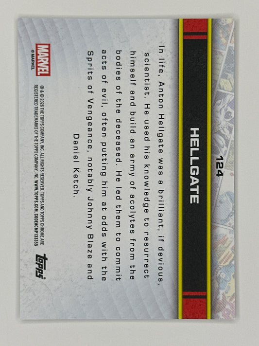 2026 Topps Marvel Chrome 124 Hellgate RayWave Refractor Card