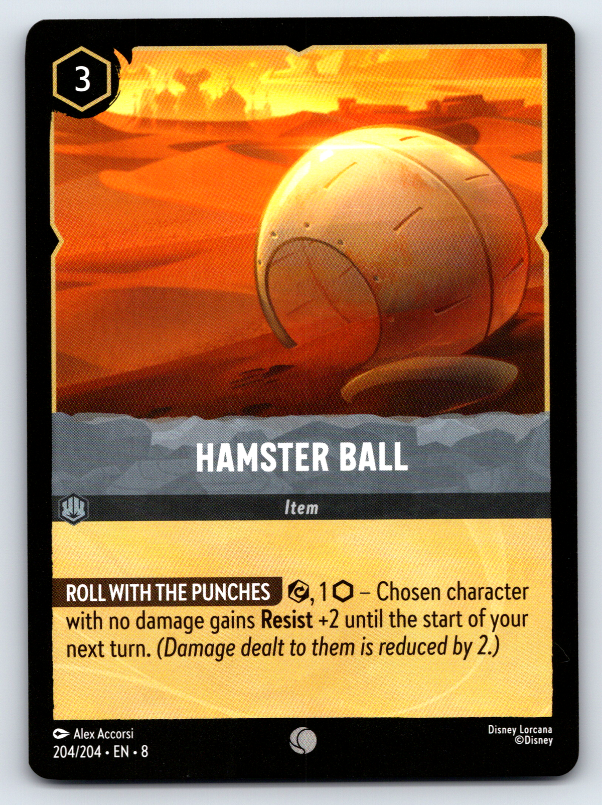 Disney Lorcana Trading Card Game Reign of Jafar 204/204 Hamster Ball Card