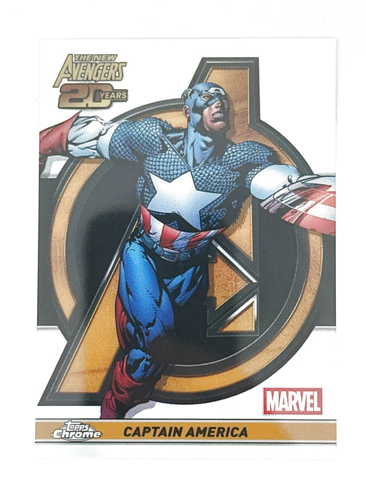 2025 Topps Marvel Chrome #000AV-6 Captain America New Avengers 20 Years