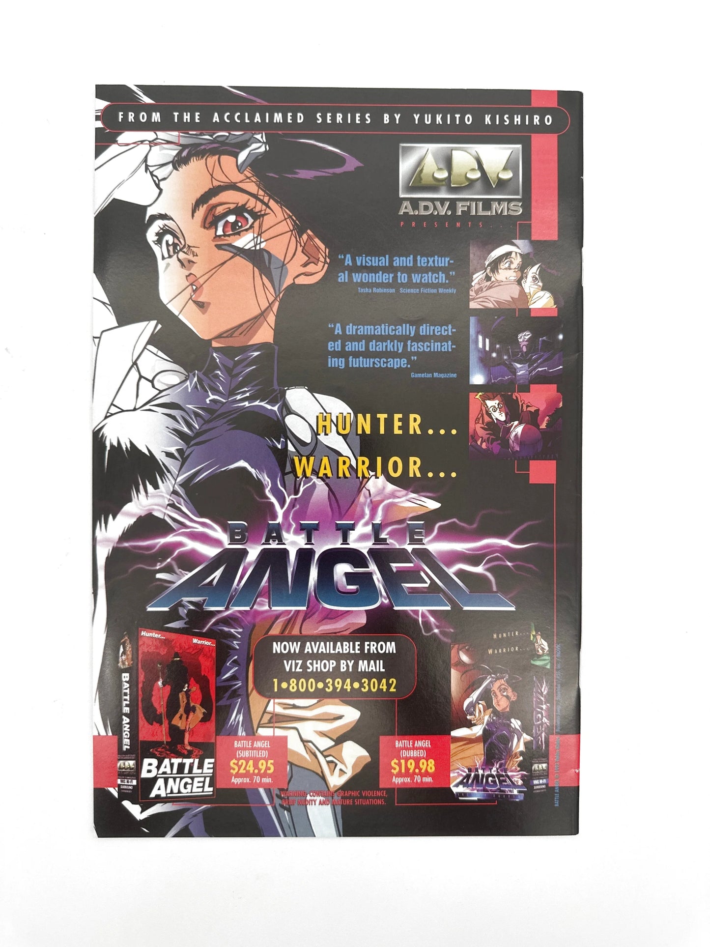 Anime poster for ’Battle Angel.’