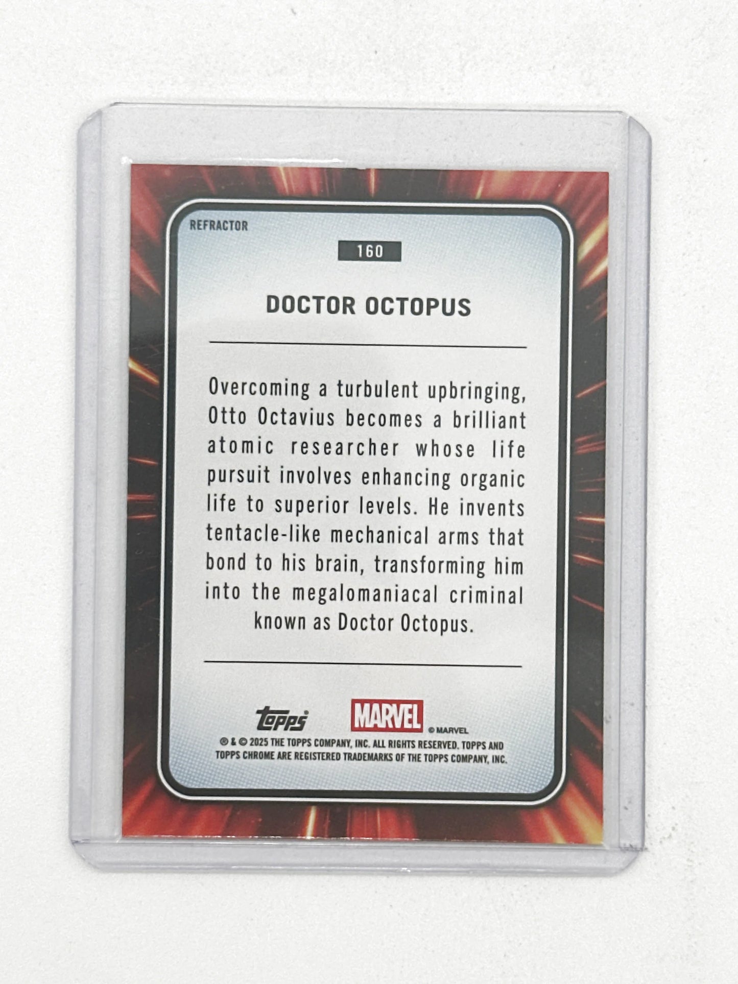 2025 Topps Marvel Chrome #160 Doctor Octopus Base Refractor