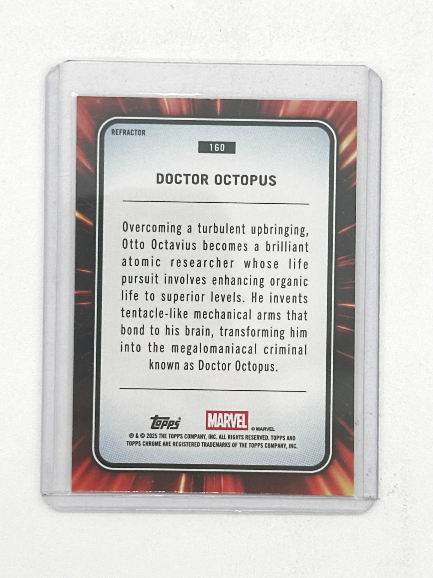 2025 Topps Marvel Chrome #160 Doctor Octopus Base Refractor - Glass City Comics & Collectibles