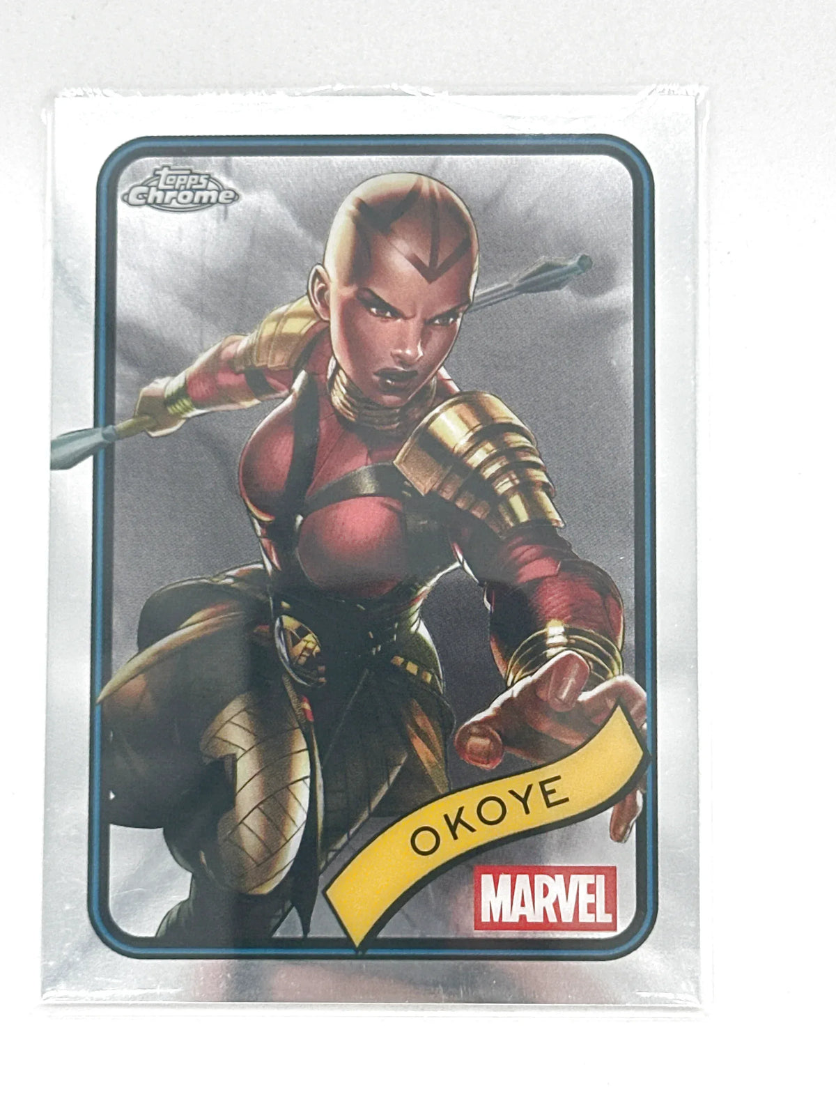 2025 Topps Marvel Chrome #058 Okoye Base - Glass City Comics & Collectibles