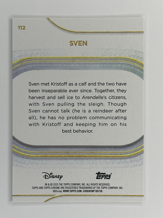 2025 Topps Disney Chrome 112 Sven Base Card