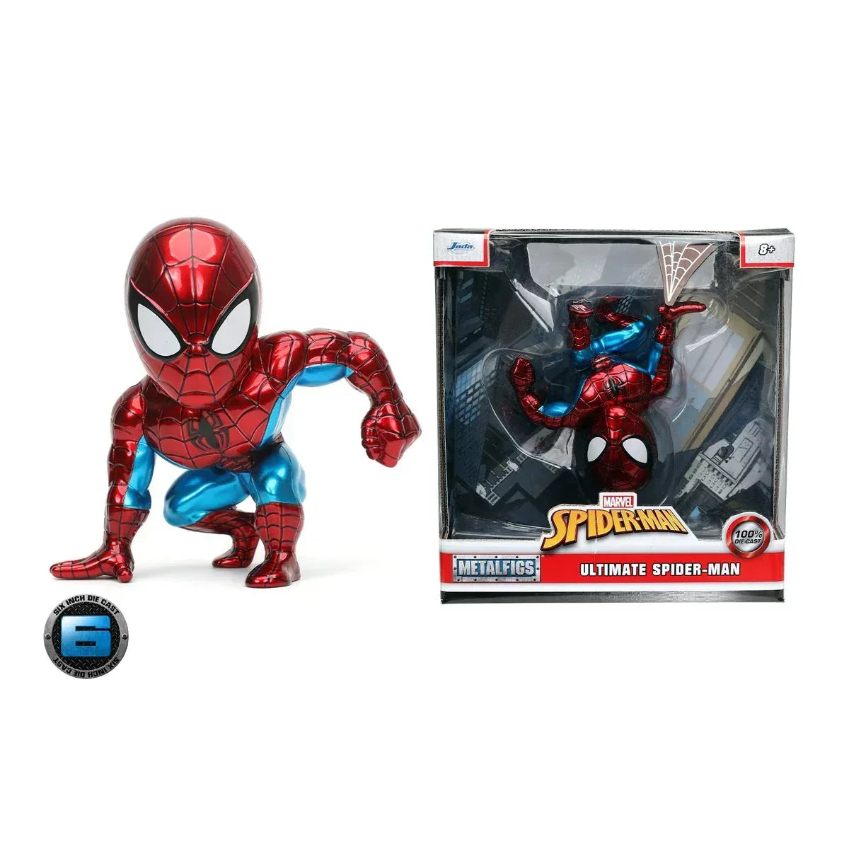 Jada Toys - Marvel - Ultimate Spider-Man Candy Red 6 inch Figure - Glass City Comics & Collectibles