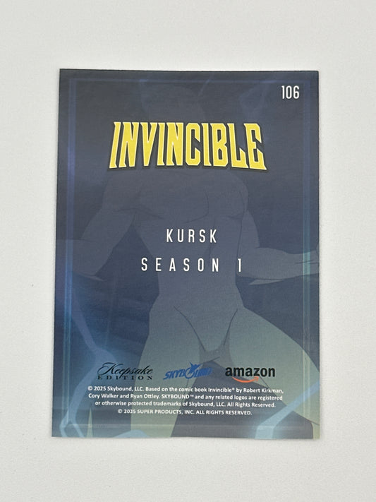 2025 Invincible Season 1 Keepsake Trading Card #106 Kursk Holo Parallel Card