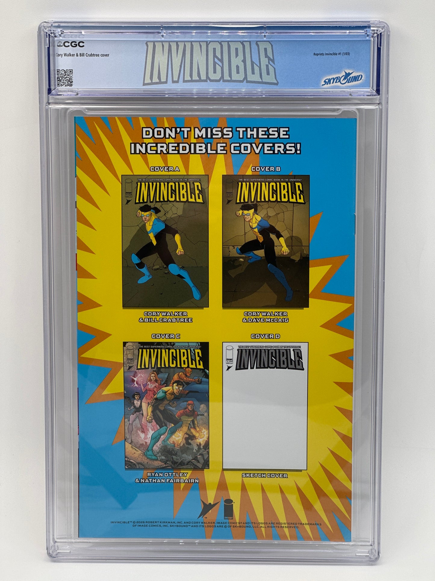 Invincible #1 Foil Edition Cover A CGC 9.8 Custom Label