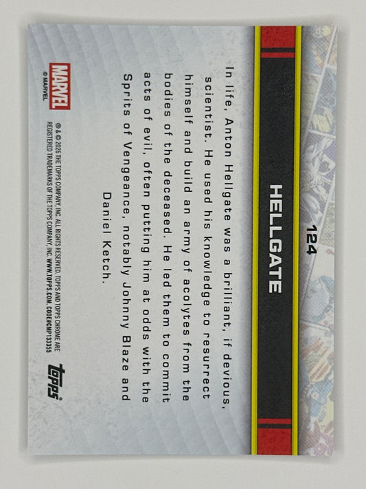 2026 Topps Marvel Chrome 124 Hellgate Base Card