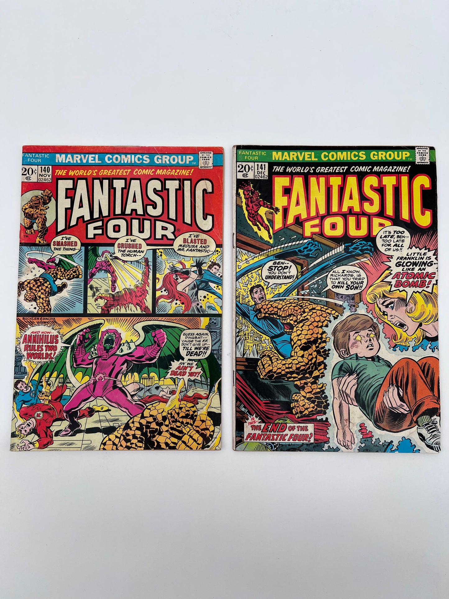 Fantastic Four 140 & 141 Set (1973)