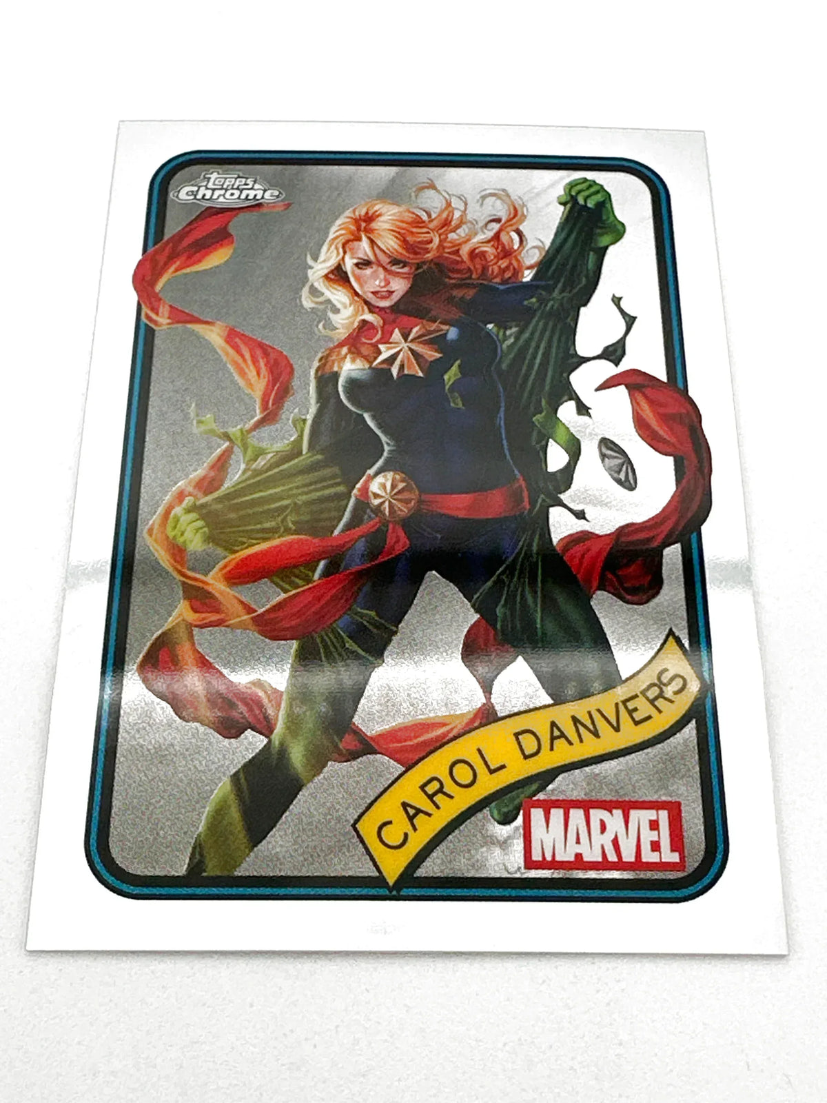 2025 Topps Marvel Chrome #172 Carol Danvers Base - Glass City Comics & Collectibles