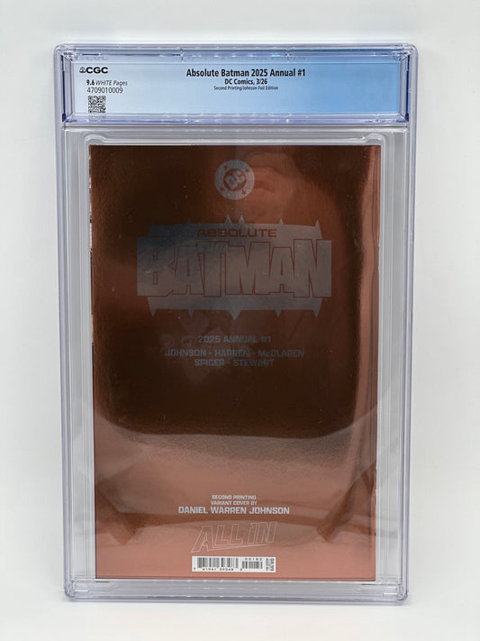 Absolute Batman 2025 Annual #1 Second Printing CGC 9.6