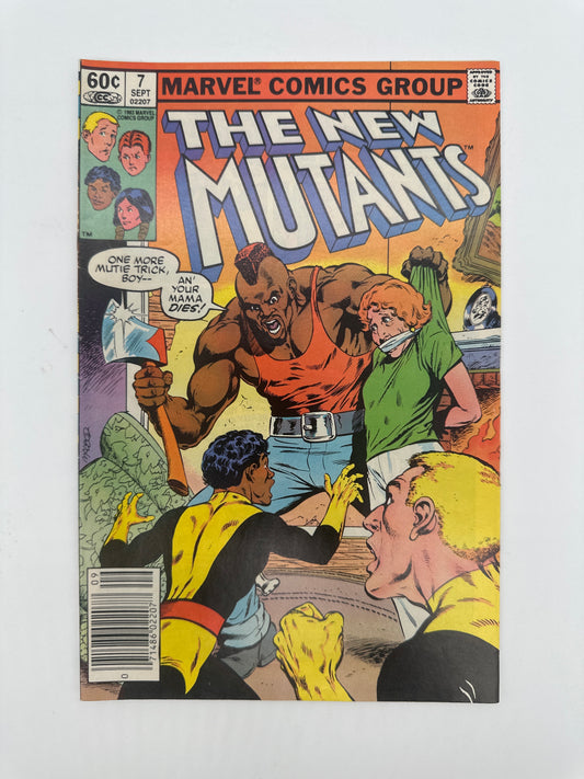 The New Mutants #7 Newsstand VF/NM