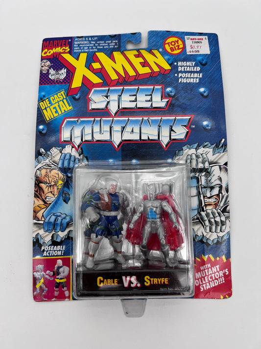 X-Men Steel Mutants Collector’s Figures Cable vs Stryfe