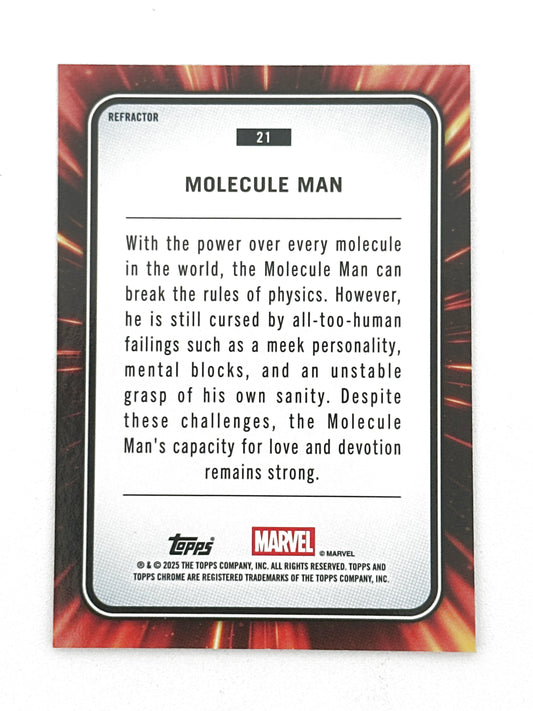 2025 Topps Marvel Chrome #021 Molecule Man Base Refractor