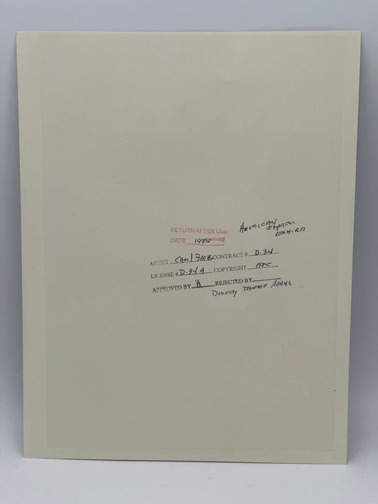 1985 Disney Uncle Scrooge Art Print – Carl Barks – American Express / Theme Parks Stamped Proof