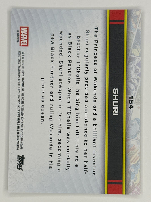 2026 Topps Marvel Chrome 154 Shuri Base Card