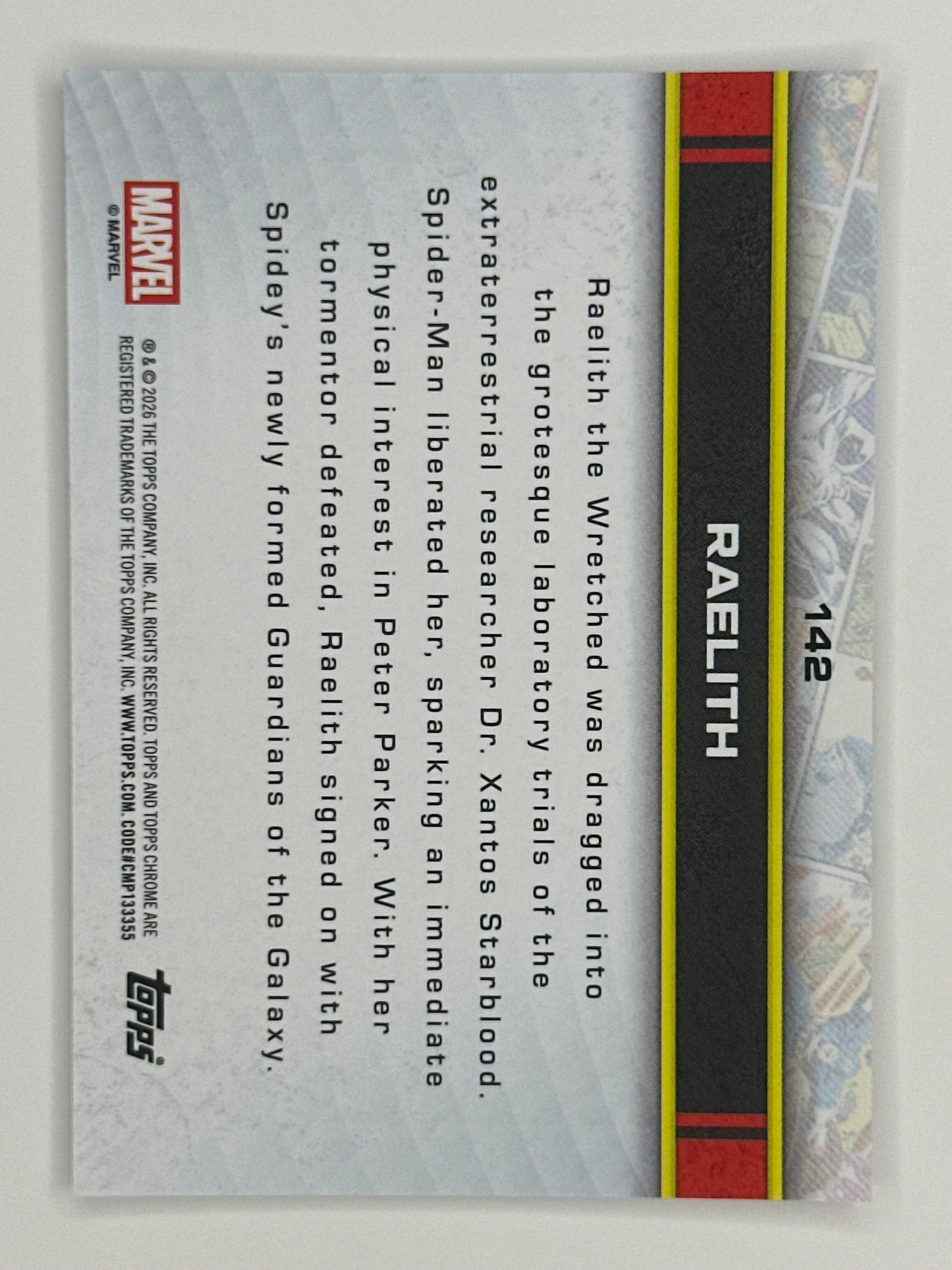 2026 Topps Marvel Chrome 142 Raelith Base Card