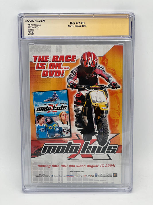 Thor #83 Signed by Michael Avon Oeming CGC 9.0