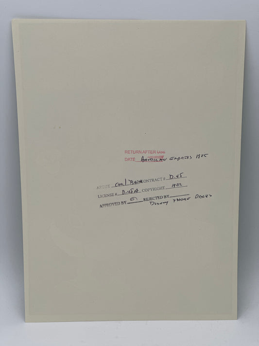 1985 Disney Uncle Scrooge Art Print – Carl Barks – American Express / Theme Parks Stamped Proof