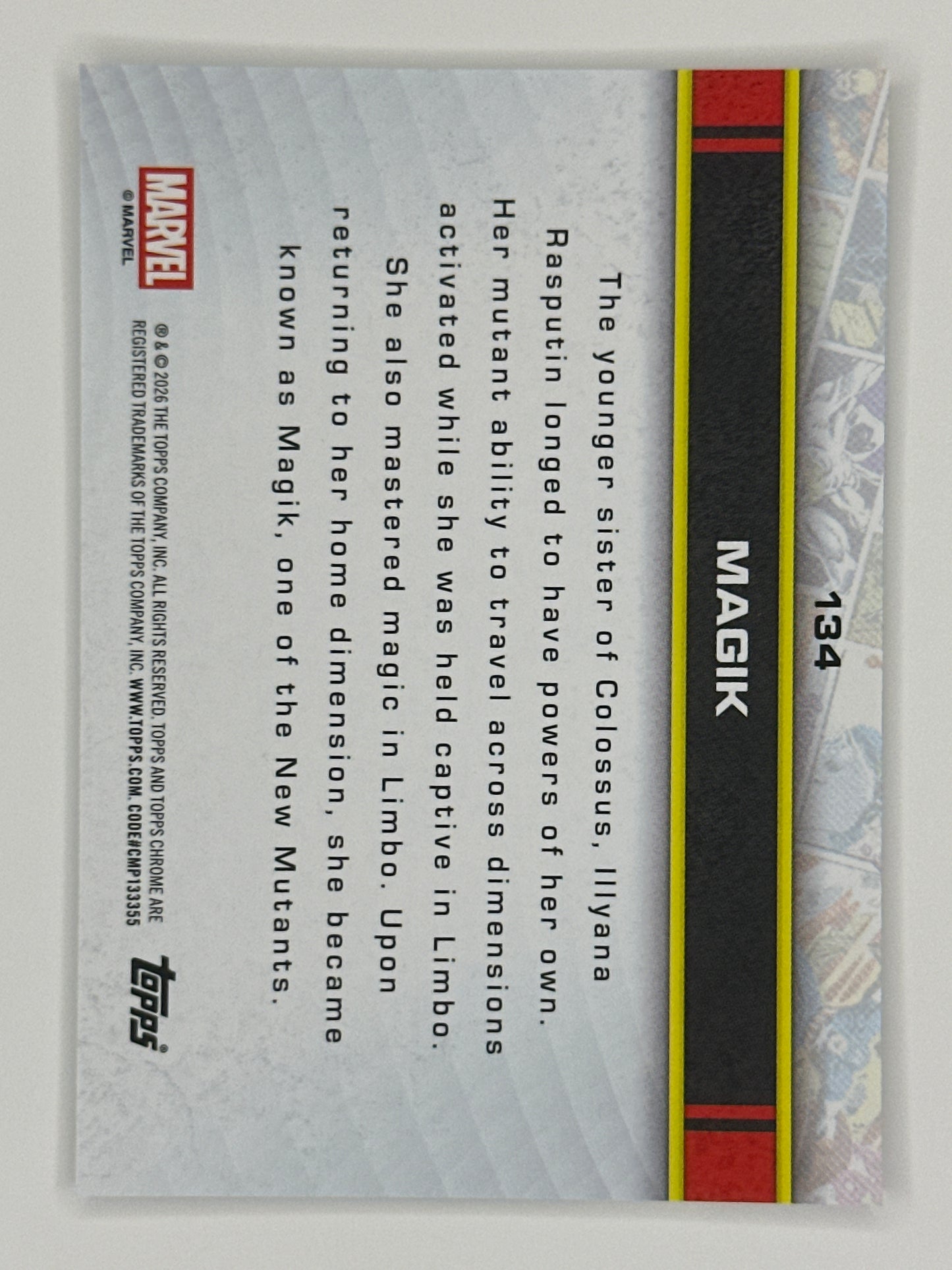 2026 Topps Marvel Chrome 134 Magik Base Card