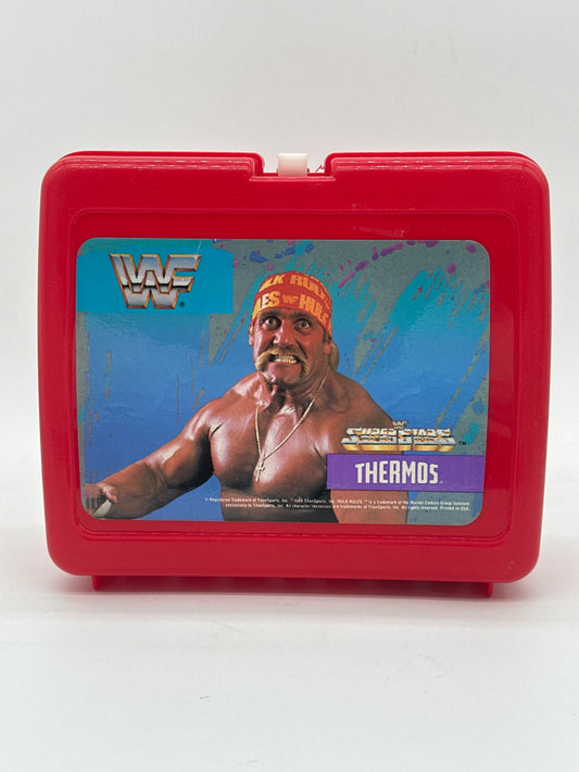Hulk Hogan Superstars 1989 Vintage Lunch Box and Thermos with Original Paperwork