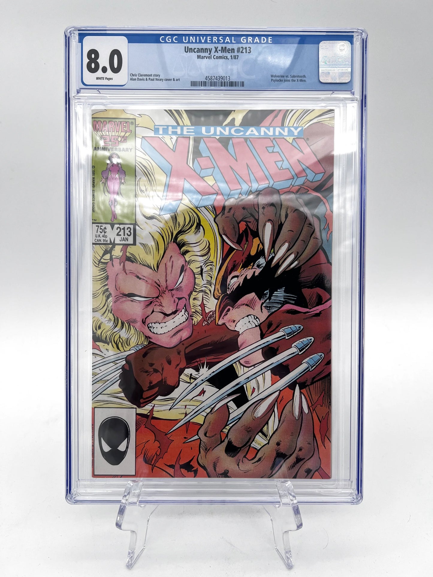 The Uncanny X-Men #213 Graded (1st Mr Sinister Cameo)