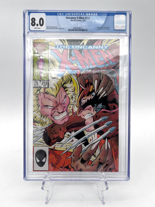 The Uncanny X-Men #213 Graded (1st Mr Sinister Cameo)