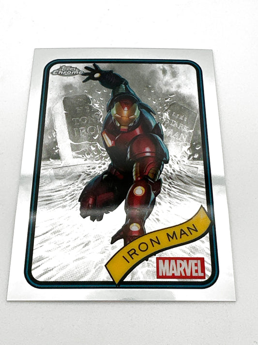 2025 Topps Marvel Chrome #001 Iron Man Base