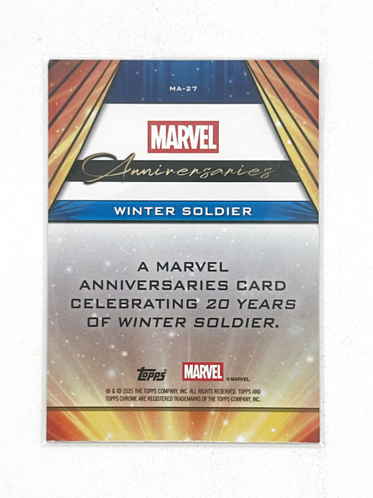 2025 Topps Marvel Chrome #000MA-27 Winter Soldier Marvel Anniversaries