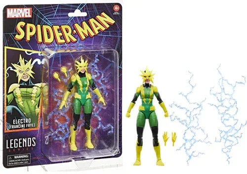Hasbro Collectibles - Spider-Man Retro Comics - Marvel Legends - Electro (Francine Frye) Action Figure - Glass City Comics & Collectibles