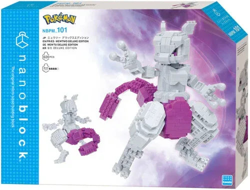 Nanoblock - Pokemon Series - Mewtwo Deluxe Edition Building Kit - Glass City Comics & Collectibles