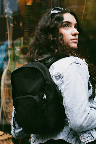 Rocksax - Bad Omens - Moth Logo - Mini Backpack with Zip Fastening Front Pocket Brown