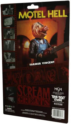 Motel Hell Farmer Vincent Scream Greats 8-inch Action Figure - Glass City Comics & Collectibles