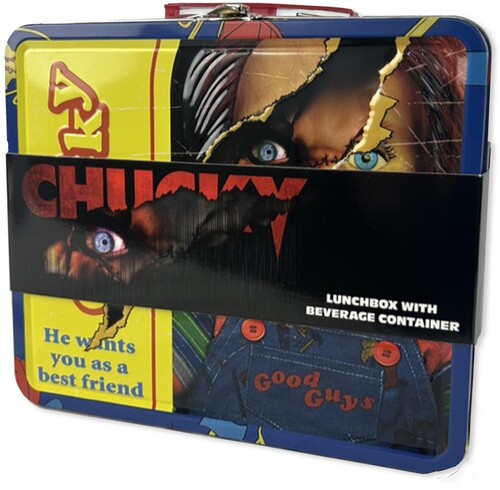 Child's Play Chucky Good Guys Metal Tin Lunchbox with Soup Container