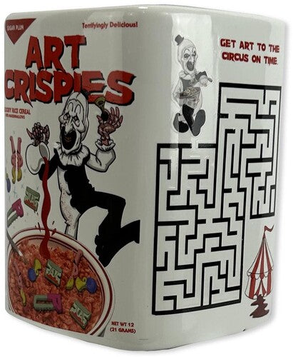 Terrifier Art the Clown Art Crispies Cereal Box 16-Ounce Ceramic Mug