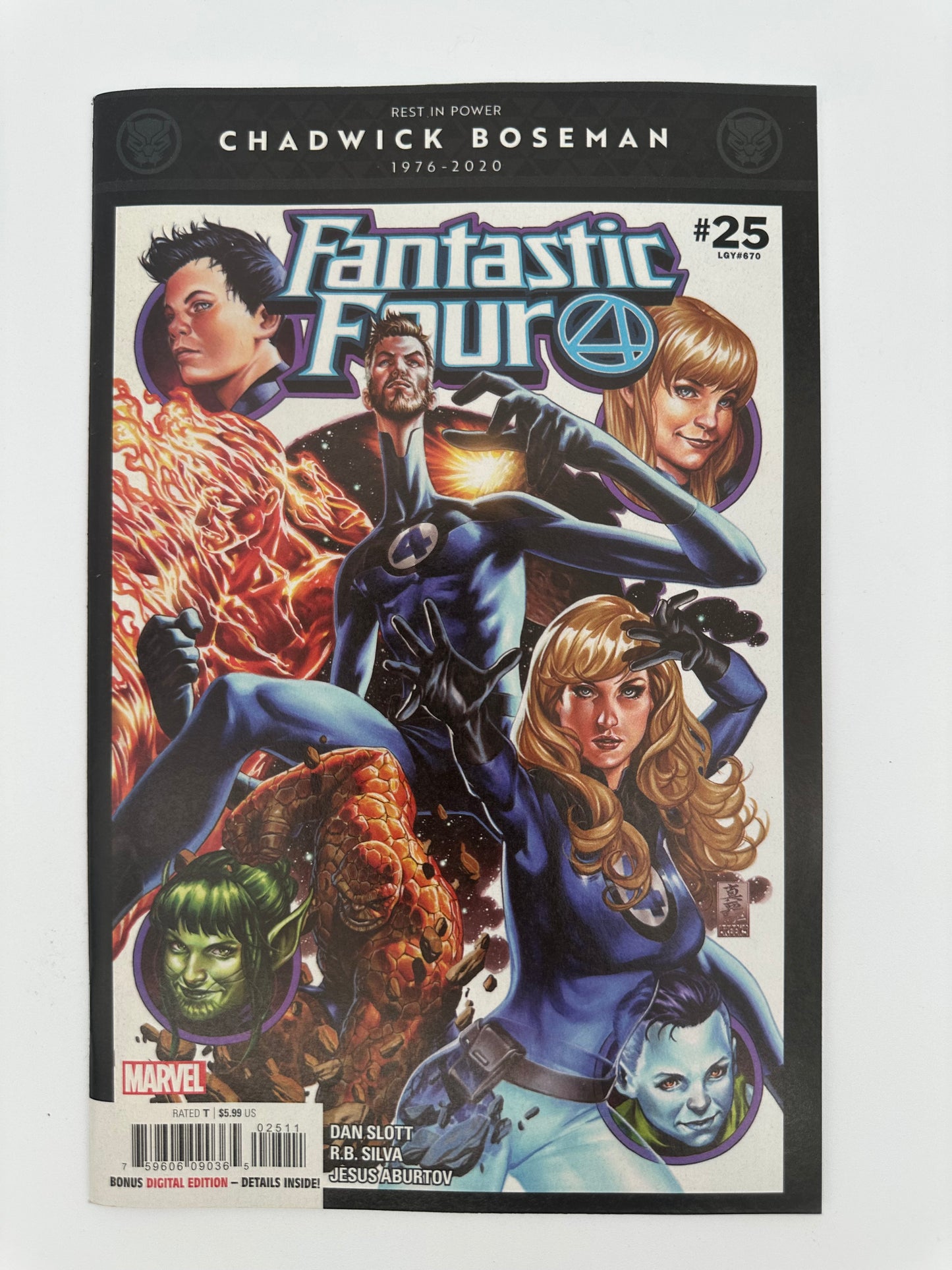 Fantastic Four #25 NM (Chadwick Tribute)