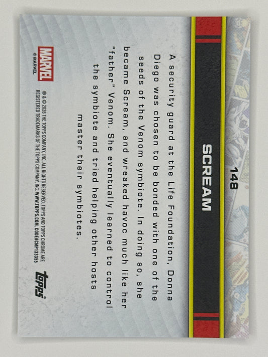 2026 Topps Marvel Chrome 148 Scream Base Card