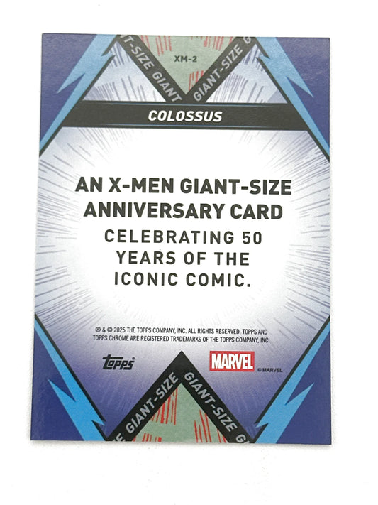 2025 Topps Marvel Chrome #000XM-2 Colossus X-Men Giant-Sized 50 Years - Glass City Comics & Collectibles