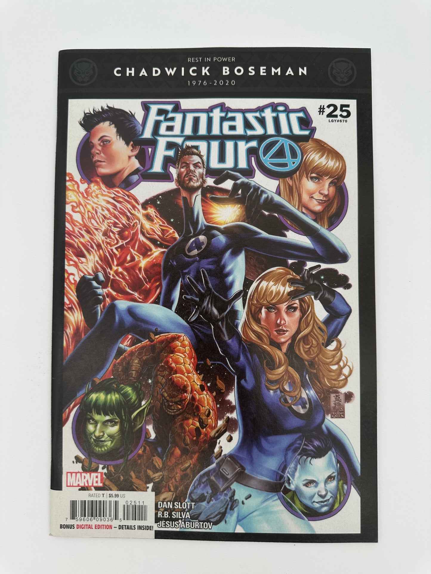 Fantastic Four #25 NM (Chadwick Tribute)