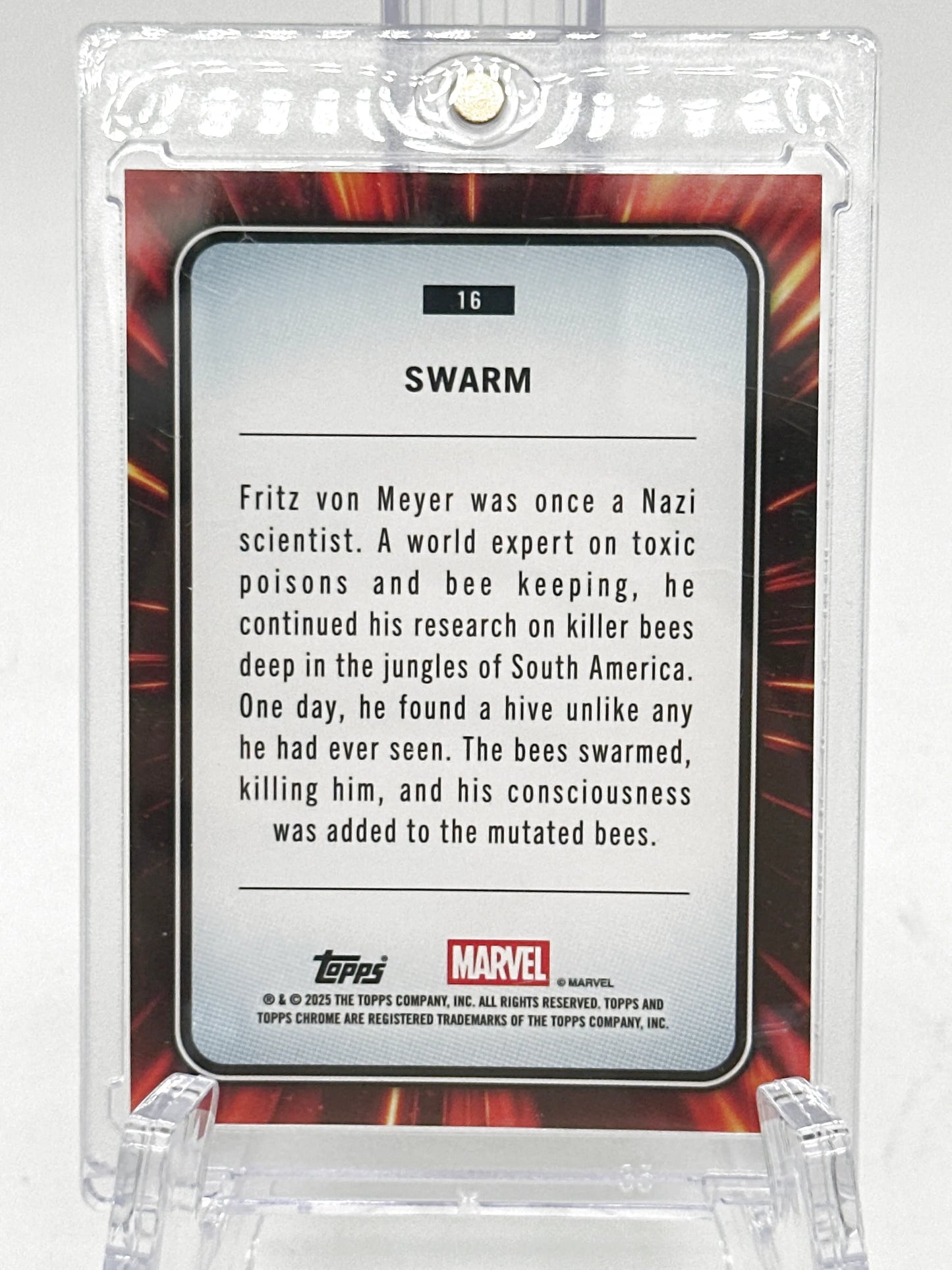 2025 Topps Marvel Chrome #016 Swarm Hulk Green Lazer Refractor 94/99