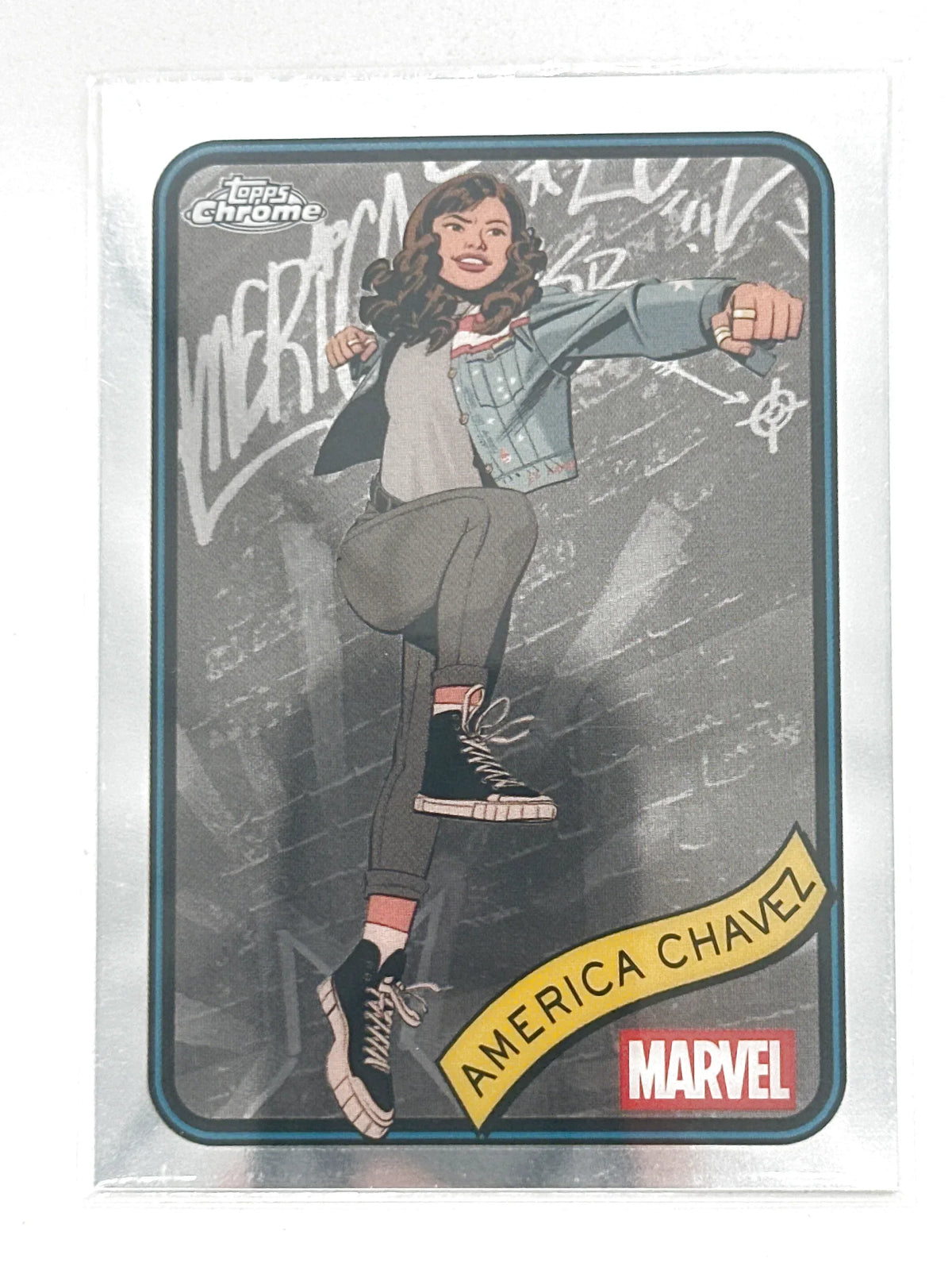 2025 Topps Marvel Chrome #153 America Chavez Base - Glass City Comics & Collectibles